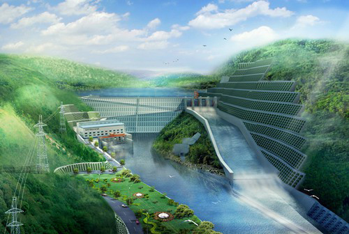 毛阳镇老挝南塔河1号水电站项目